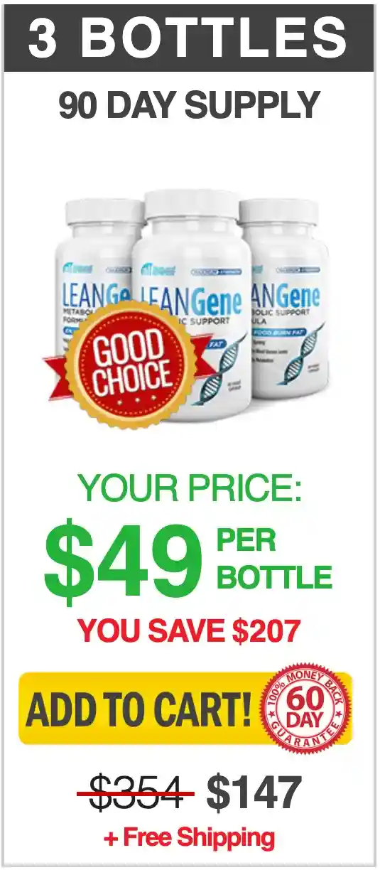 lean gene three bottles pack