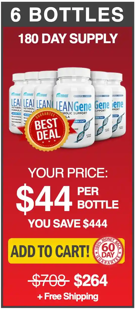 lean gene six bottles pack